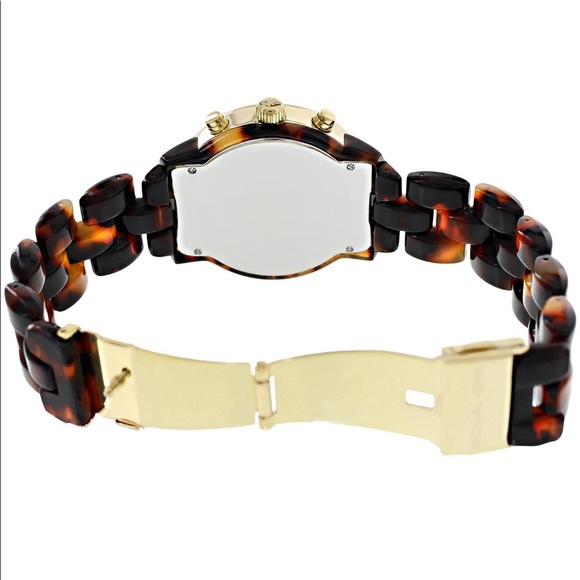 Michael Kors Oversized Tortoise Wrist Watch - Picture 3 of 4